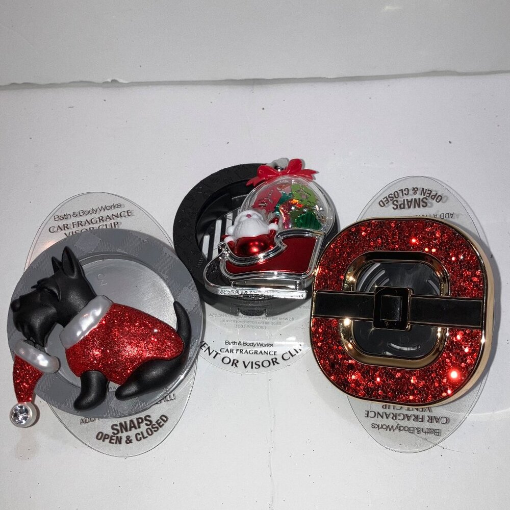Bath & Body Works Christmas Scentportable Holders Set of Three NEW